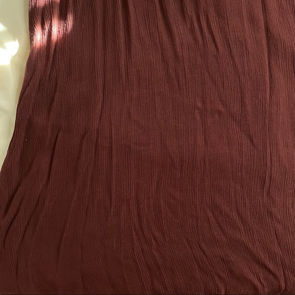 Witchery Maxi Shift Dress Size 8 Burgundy Red Relaxed Fit Spaghetti Strap - Picture 8 of 10